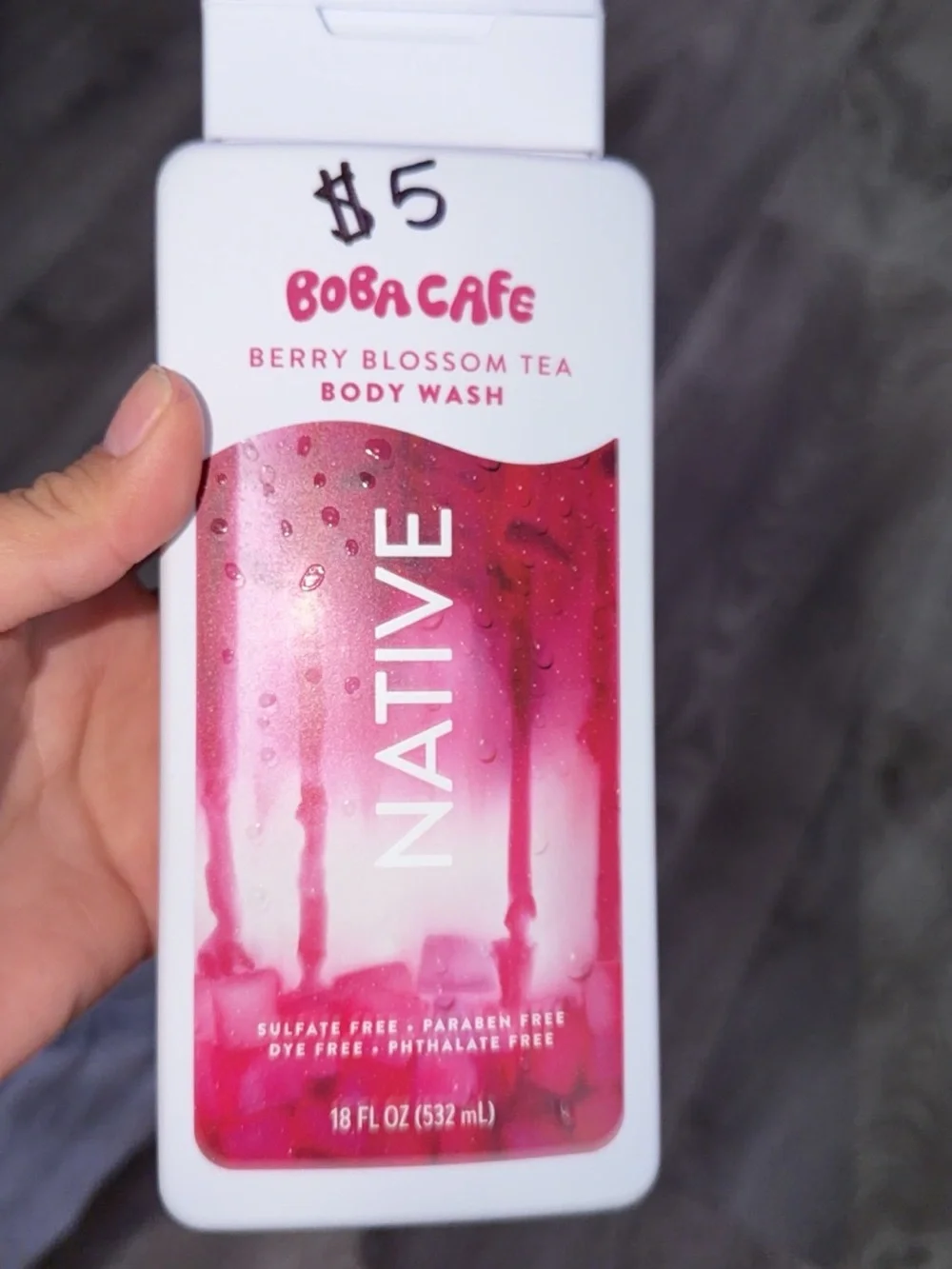 Native Berry Blossom Tea Body Wash - Pink